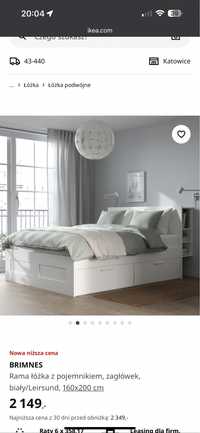 Sprzedam łóżko Ikea BRIMNES