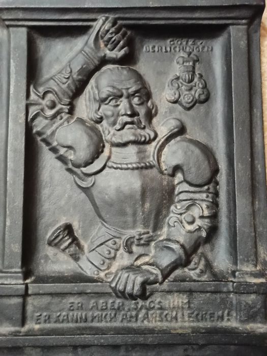 Obraz żeliwny stary