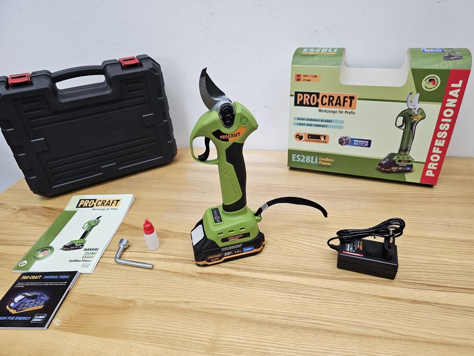 Секатор Procraft ES28LI +Кейс +Акб 2.0Ah Turbo Гарантия 36мес