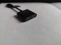Uniwersalny rozdzielacz adapter 2w1 typ C słuchawki ładowarka