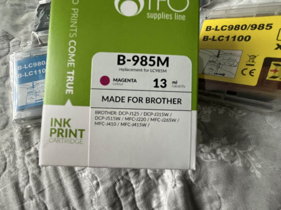 Tusze TFO B-985 do Brother komplet