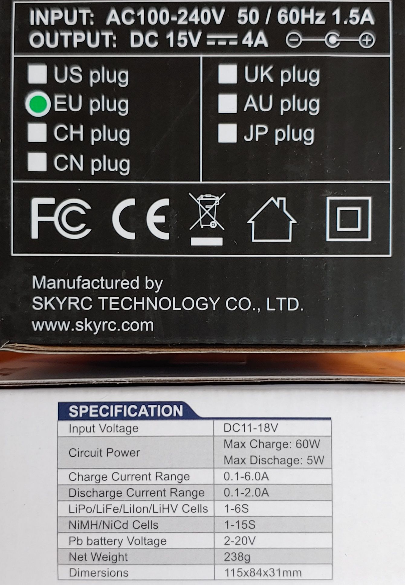 Зарядний пристрій Skyrc Imax B6 v2 з оригінальним БЖ, B6 Neo з Type C.