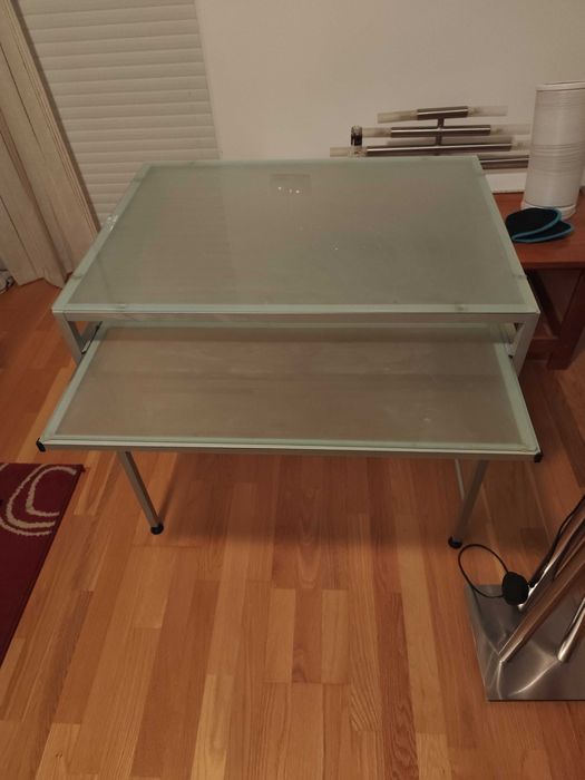 Secretária em vidro