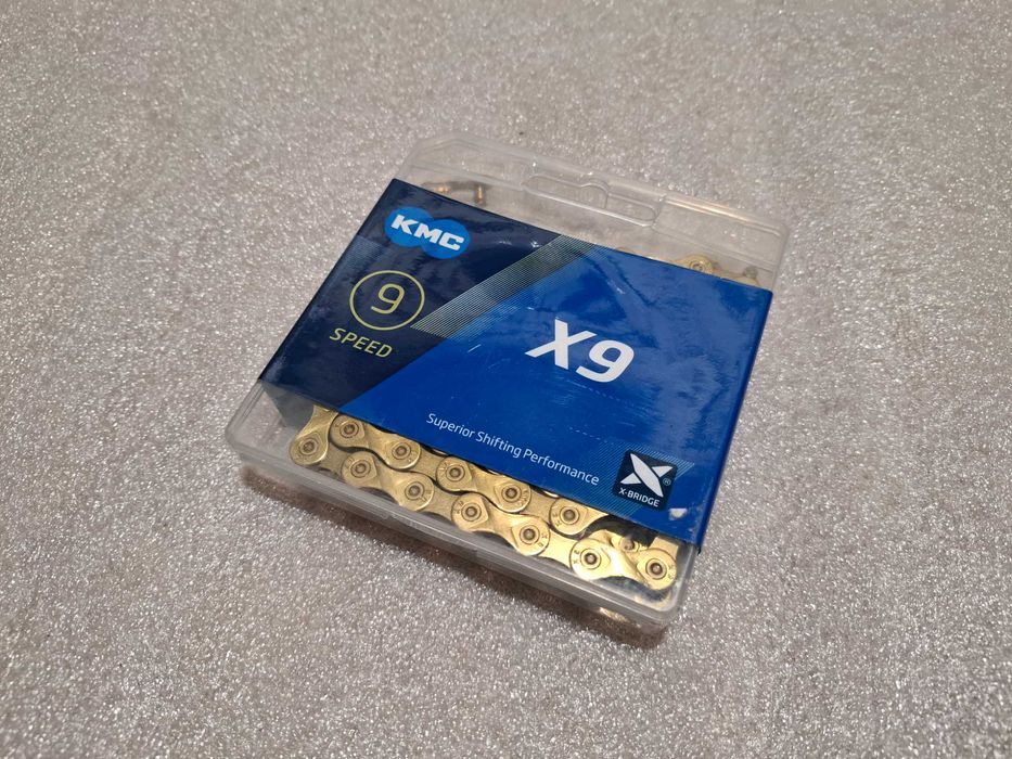 Nowy Łańcuch Rowerowy KMC X9 9 Rzędowy 116 Ogniw Shimano Sram itp.