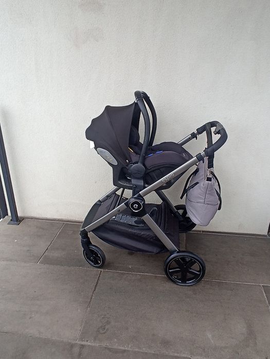 Wózek 3/1 espiro only szary fotelik avionaut pixel