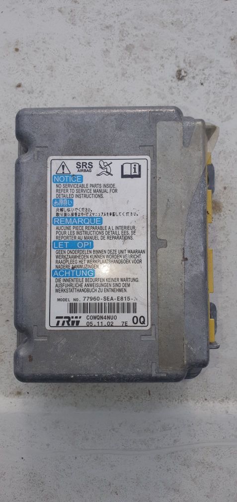 Honda Accord VII sterownik moduł sensor poduszek powietrznych srs