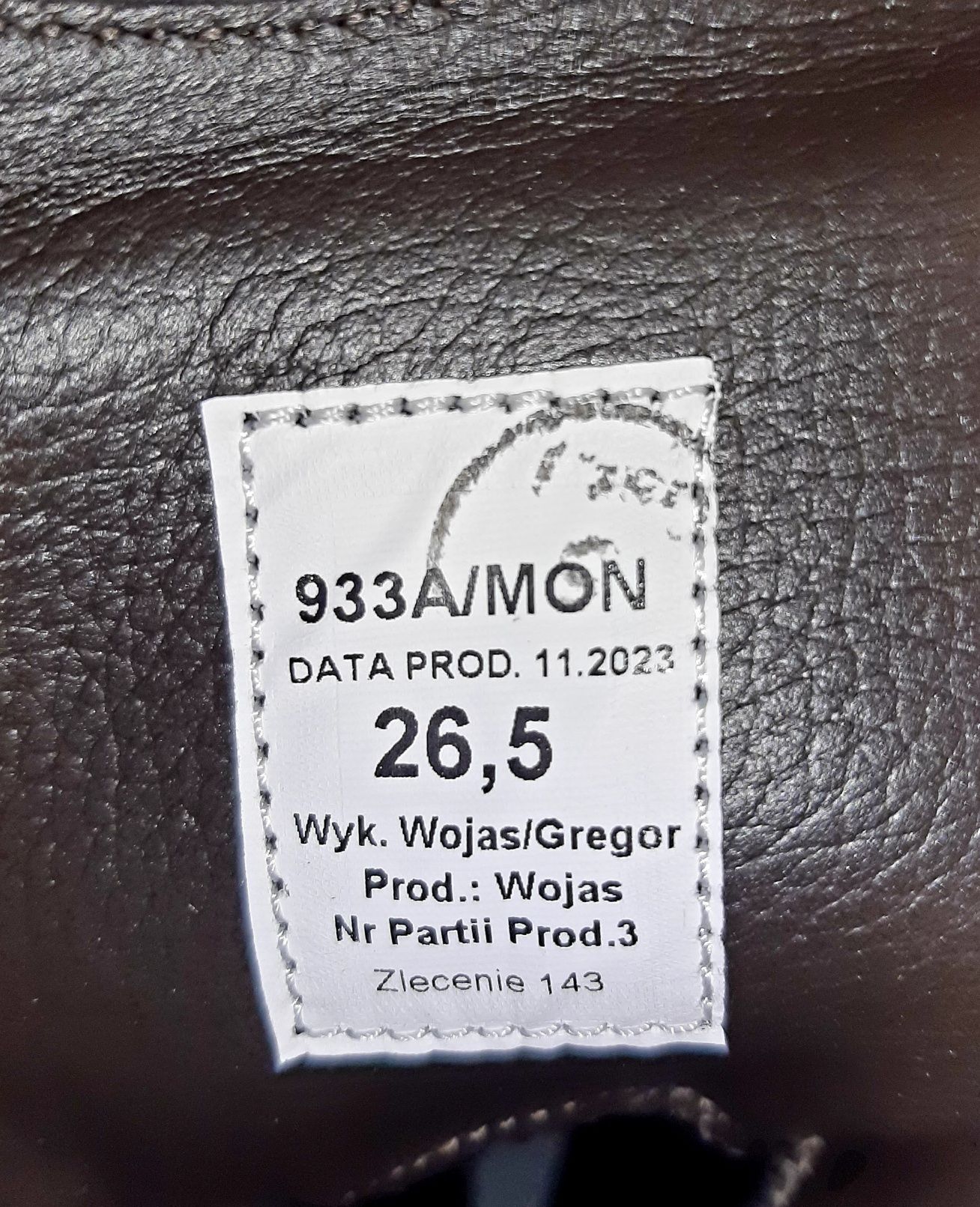 Trzewiki Buty Zimowe WOJAS Wz 933 A /MON Oryginalne Nowe rozm. 41/26,5