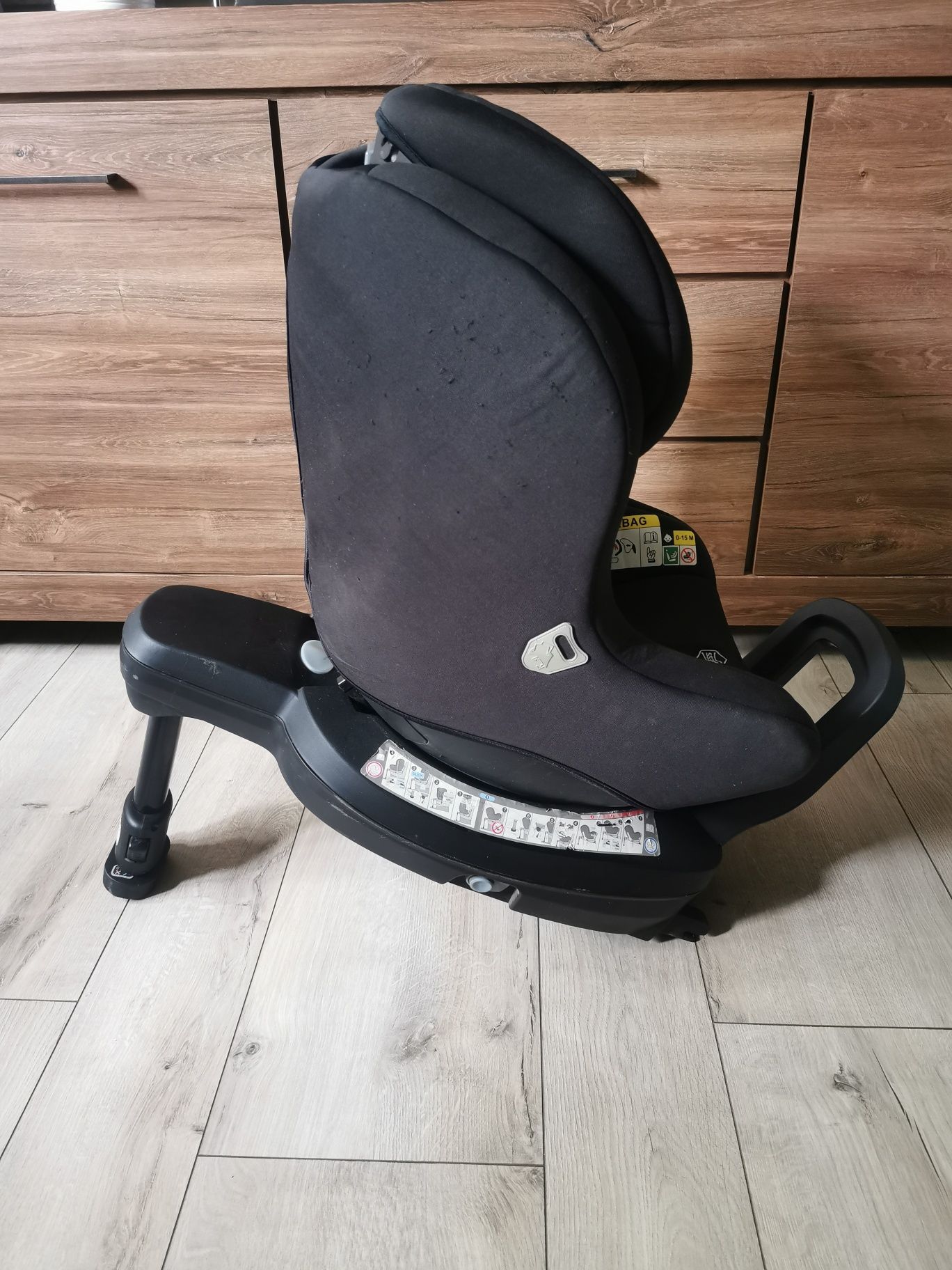 Fotelik samochodowy Beemoo 0-18kg do 105cm + baza isofix obrotowa