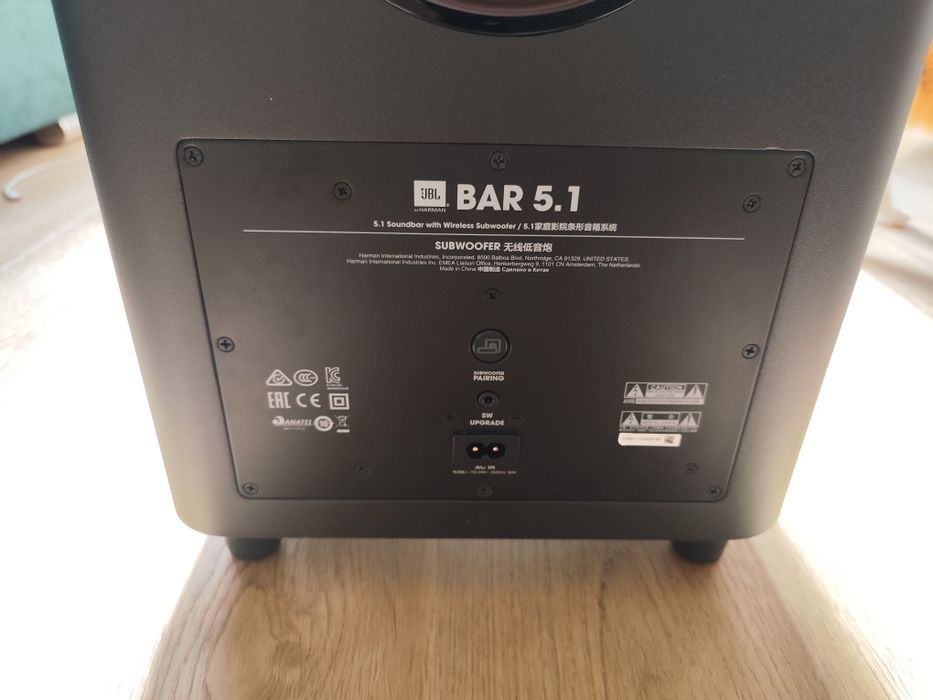 Soundbar jbl bar 5.1  510w 4k ultra HD