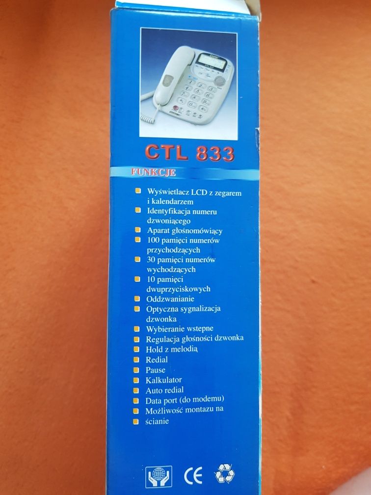 Telefon stacjonarny castel ctl 833