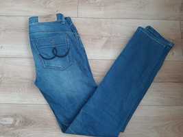 Dżinsy 34 xs top secret jeansy proste straight niski stan