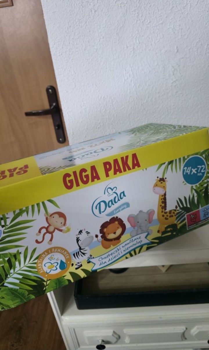 Mokre Chusteczki Dada niemowlęce, dziecięce karton chusteczek paka zes