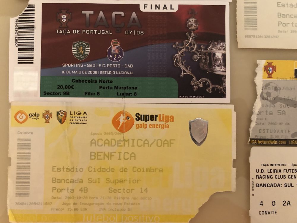 Bilhetes de Futebol