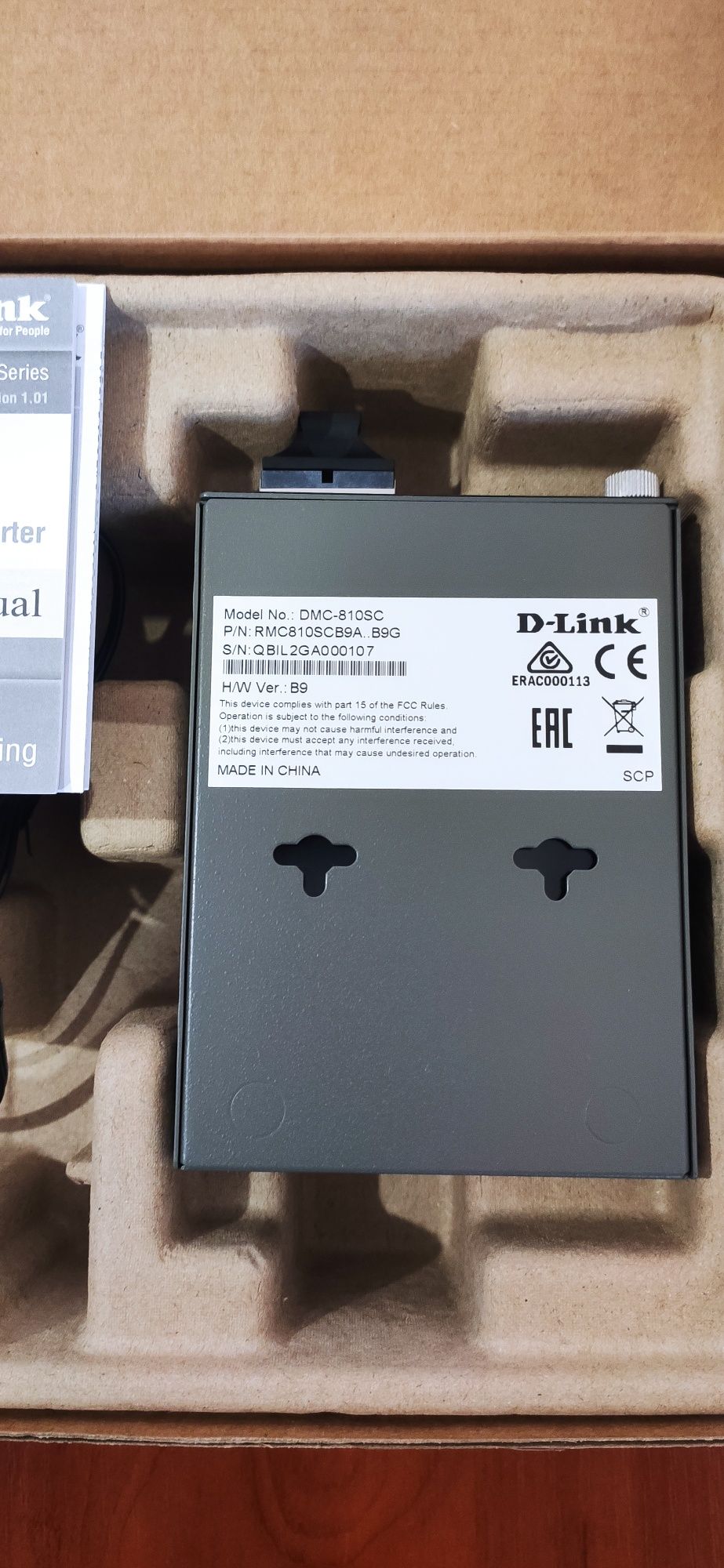 Медиаконвертер DLink DMC 810 SC