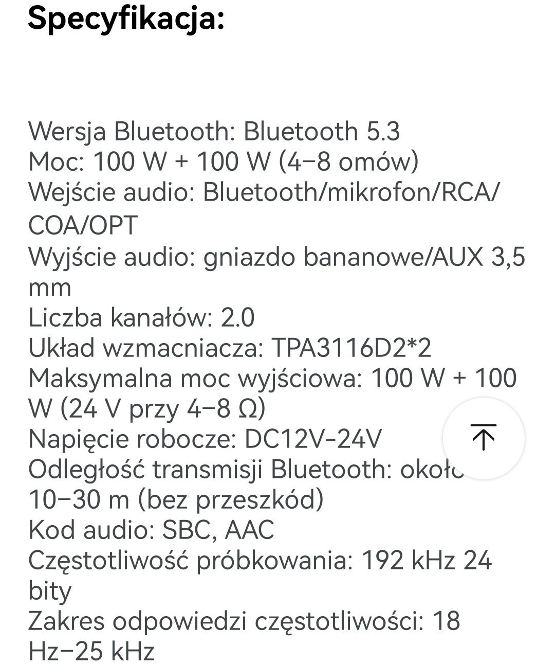 Wzmacniacz M19 . 2x100W.BT z DAC