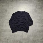 MĘSKI Elegancki PREMIUM granatowy Sweter Tommy Hilfiger Bawełna TH
