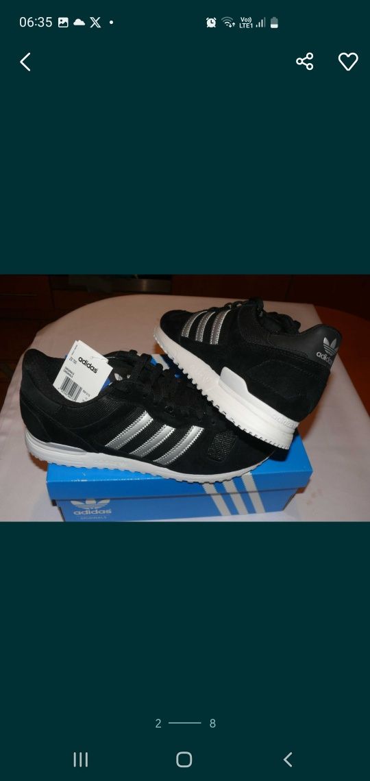 Buty sneakersy Adidas ZX700  BB1215 Czarne  45 1/3 EU   29 C