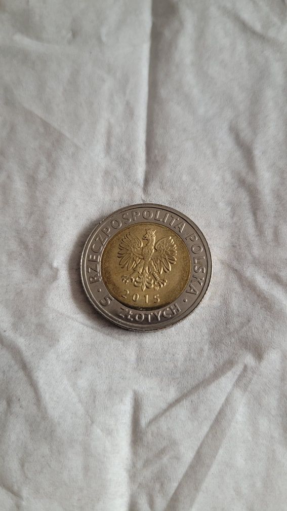 moneta 5zl Ratusz w Poznaniu z 2015r