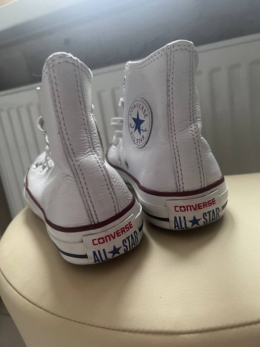 кожанные конверсы converse all star Chuck Taylor кеды кроссовки высоки
