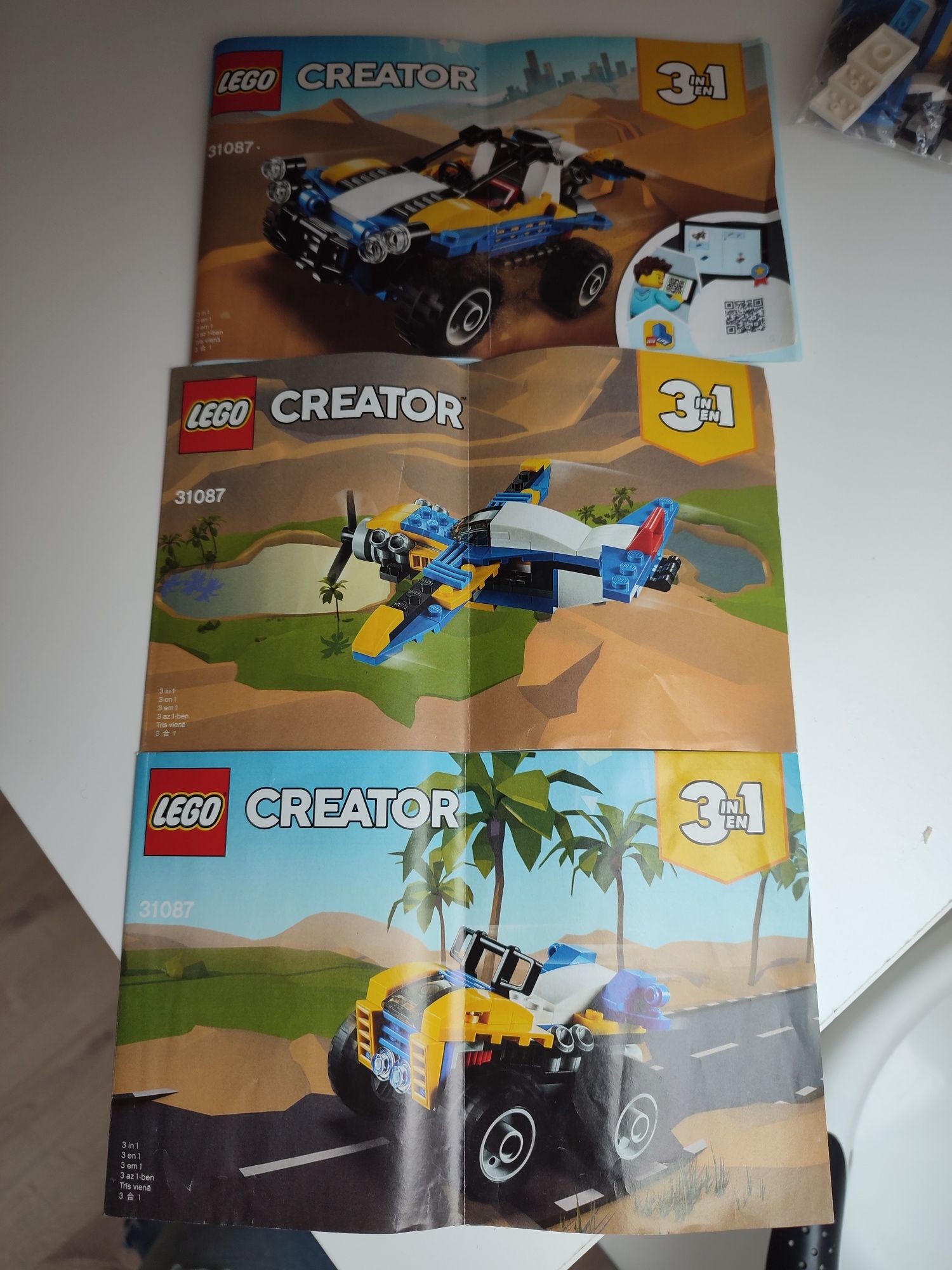 LEGO Creator 3w1 samolot pojazd terenowy quad 31087