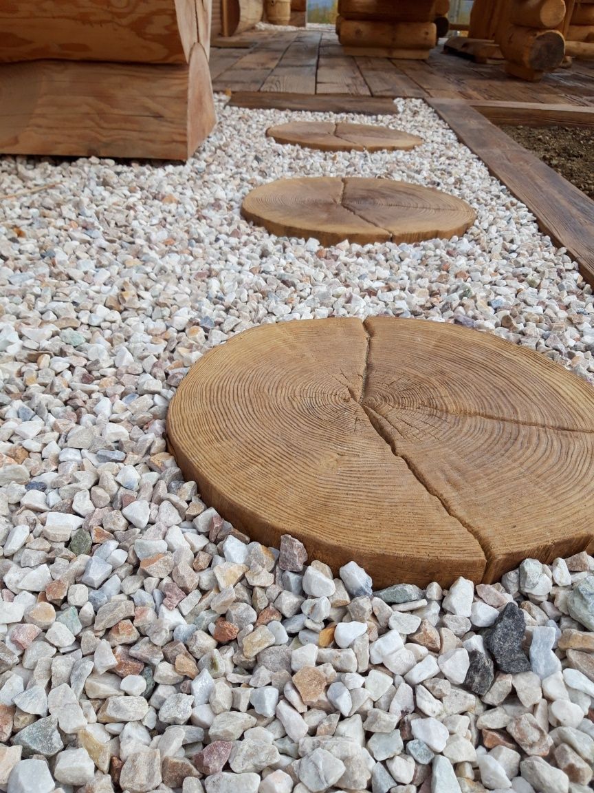 Plaster sosny, drewno betonowe, plastry ozdobne, plastry, Poznań