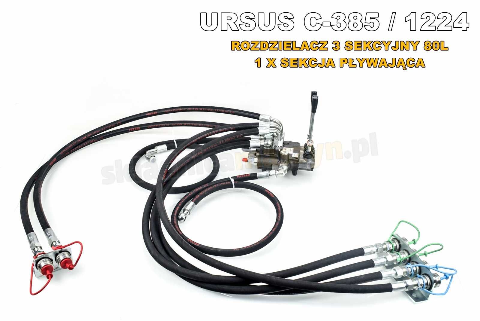 Rozdzielacz hydrauliczny URSUS C-385 /1224 80L 3-SEKCYJNY