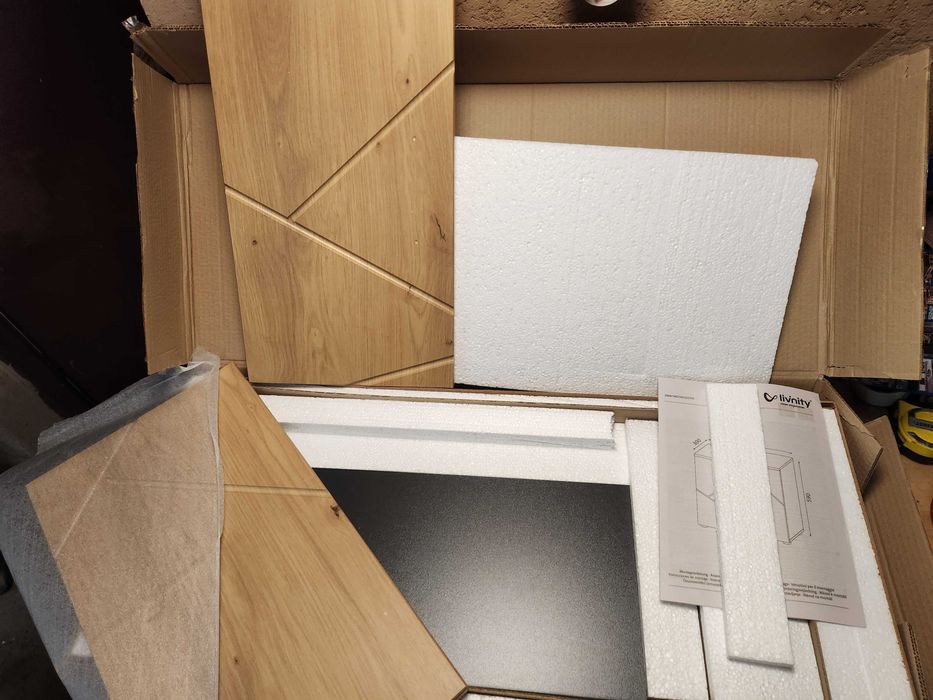 Szafka pod umywalkę Złoty dąb/antracyt 60 cm