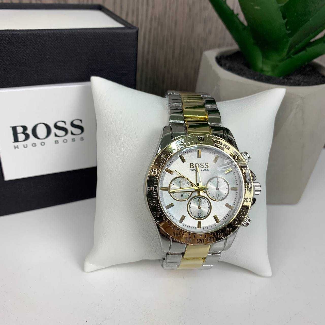 Подарочные часы женские металлические Boss Босс в коробочке наручные