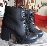 Botins Pretos (cabedal)