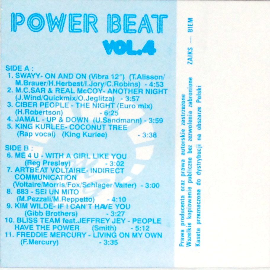 VA - Power Beat Vol.4 (kaseta) BDB
