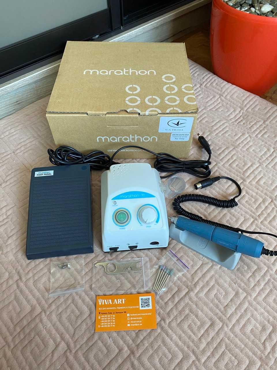 Фрезер Saeyang Marathon N7+Ручка мікромотор SDE-SM45C+Реостатна педаль