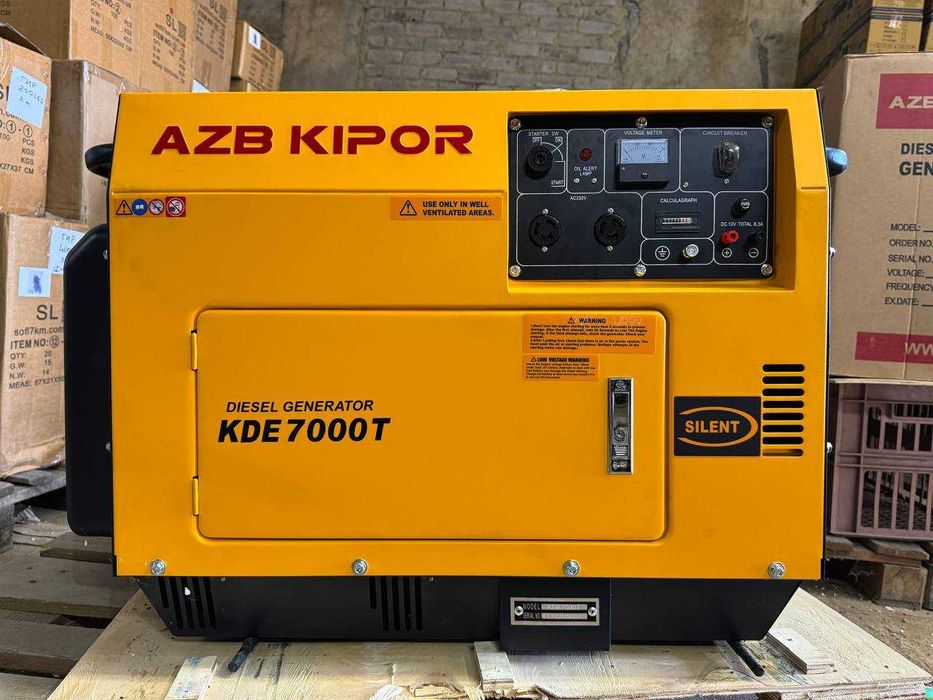 дизельний генератор кipor 7000 з мідною обмоткою стартер якість міцний