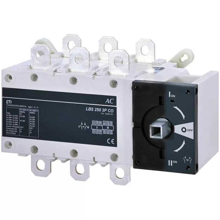 Перемикач навантаження ETI LBS CO 3P 250 («1-0-2» 250А)