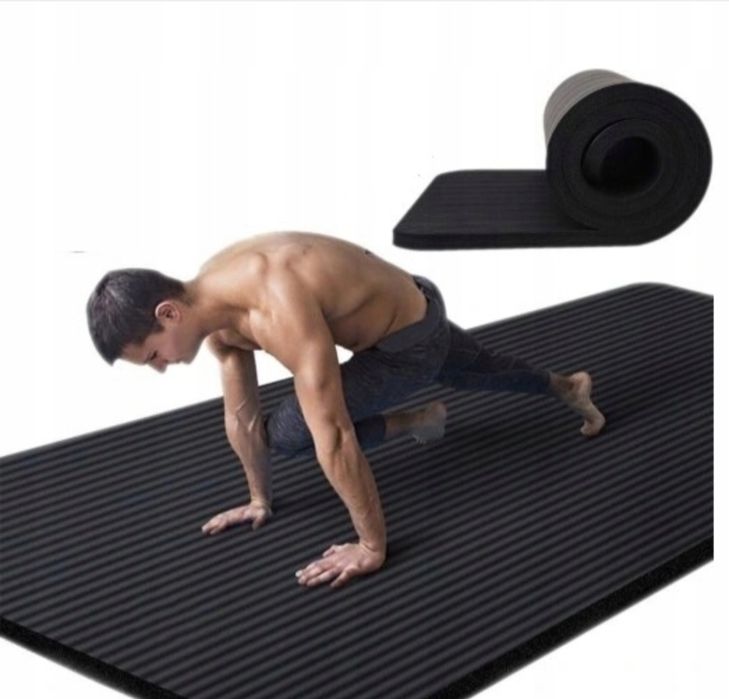 Mata treningowa do ćwiczeń fitness jogi gimnastyczna karimata 1,5CM