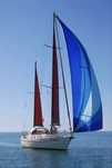 Veleiro com lugar na marina modelo TourenYacht Wiking 130 Ketch