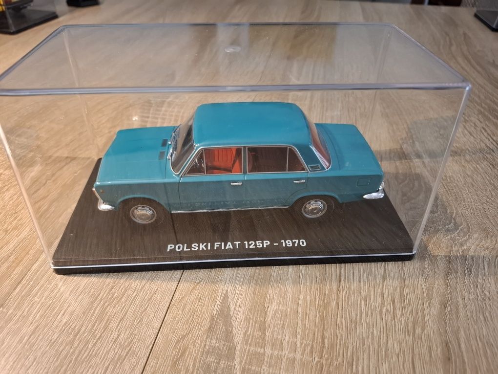 Model Polski Fiat 125p 1:24 kolekcja Hachette Gablotka