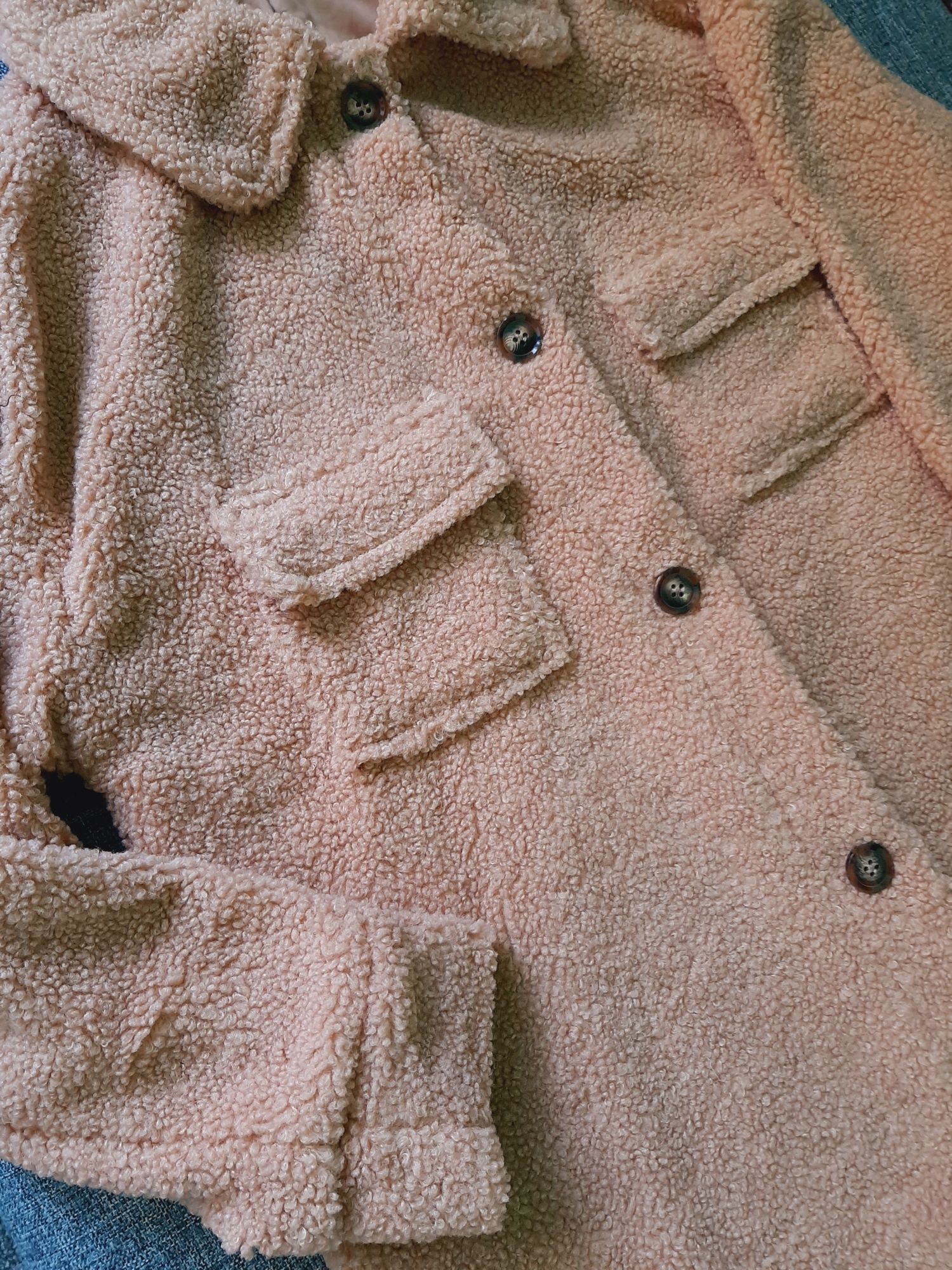 Płaszcz Teddy camel r.S NOWY