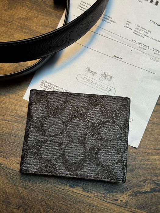 Подарунковий ремінь гаманець coach