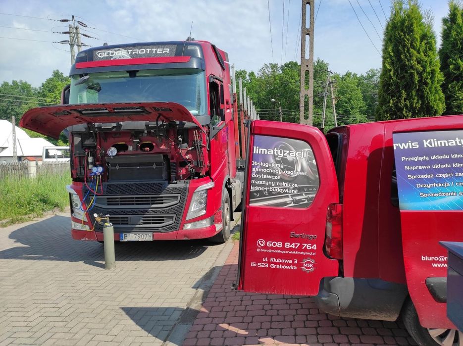 Mobilny serwis klimatyzacji, naprawa klimatyzacji R134a, R1234yf-nowy,