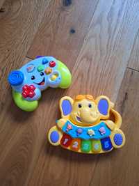 Zabawki interaktywne dla malucha, pianinko i pad