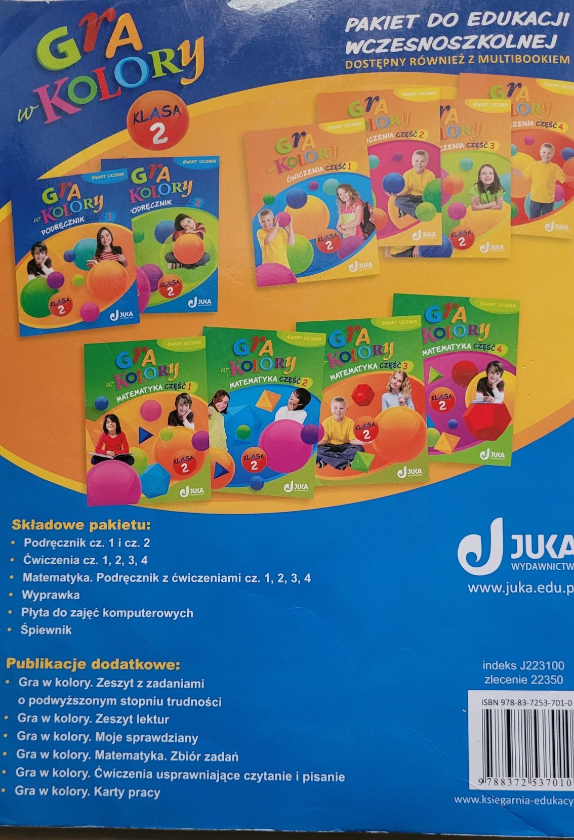 Gra w kolory 2, Podręcznik używany do edukacji wczesnoszkolnej