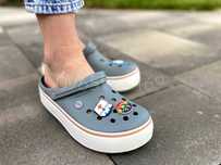 Знижка! Женские крокси Crocband Platform IceBlue 36-40р Оригінал