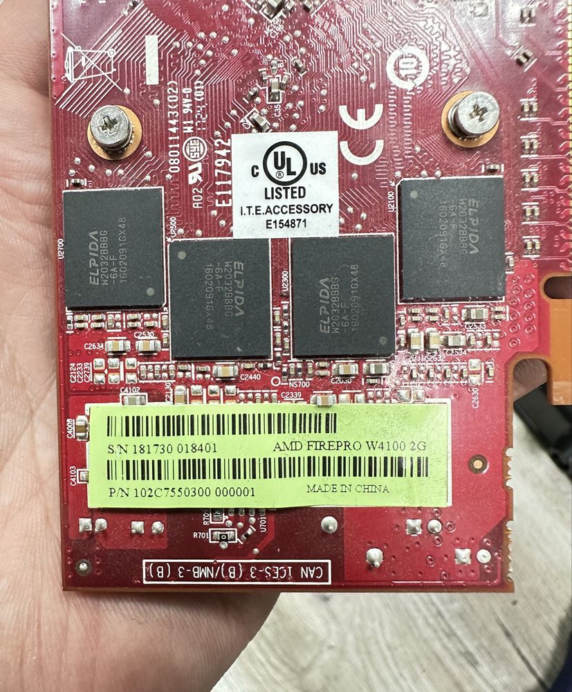 Відеокарта AMD FirePro W4100 2GB GDDR5 PCIe Graphics Card