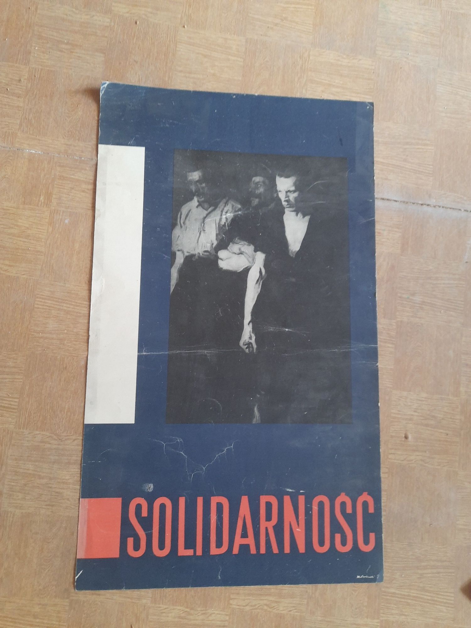 Stary plakat Solidarność PRL