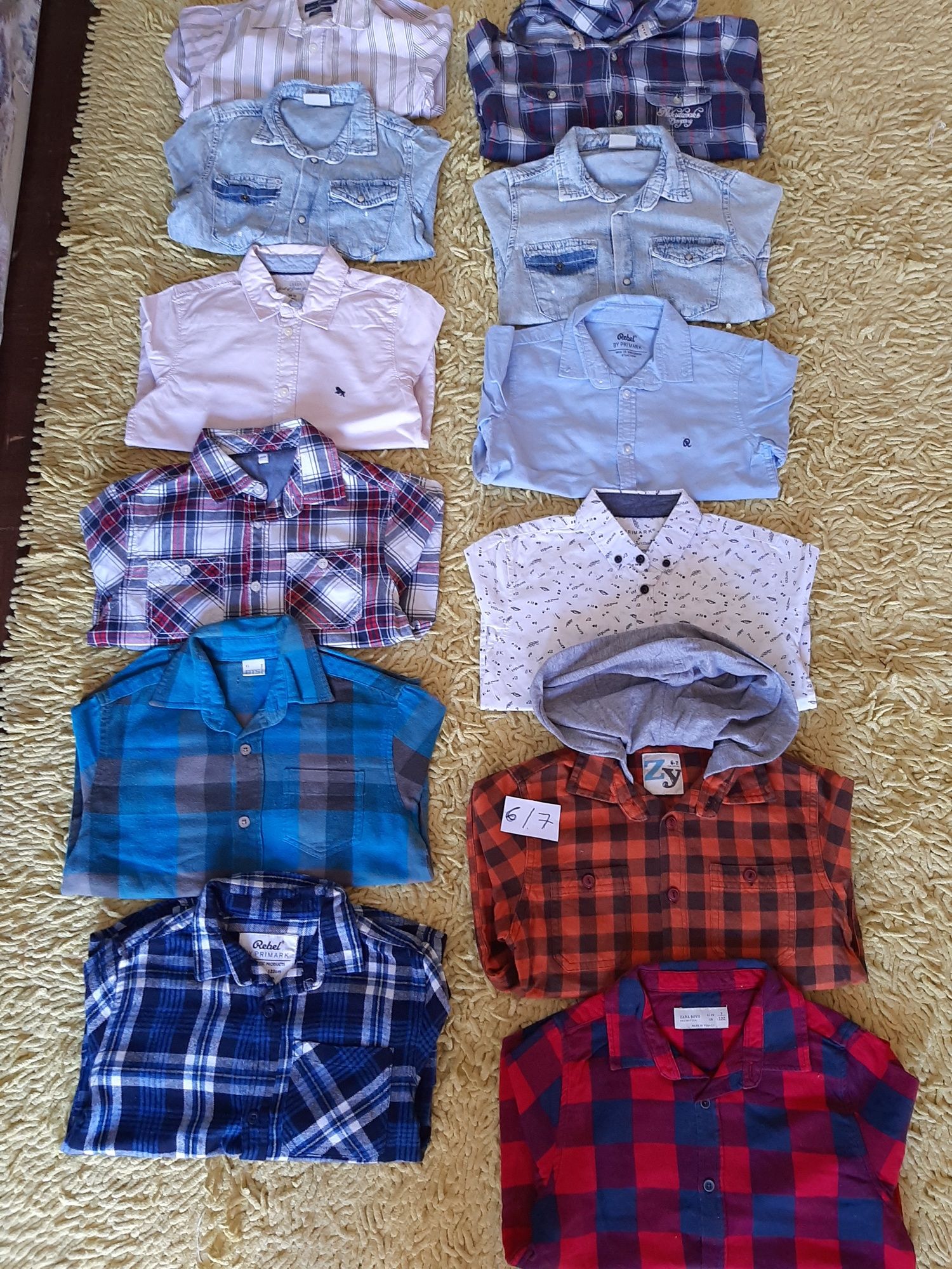 Camisas 6/7 anos