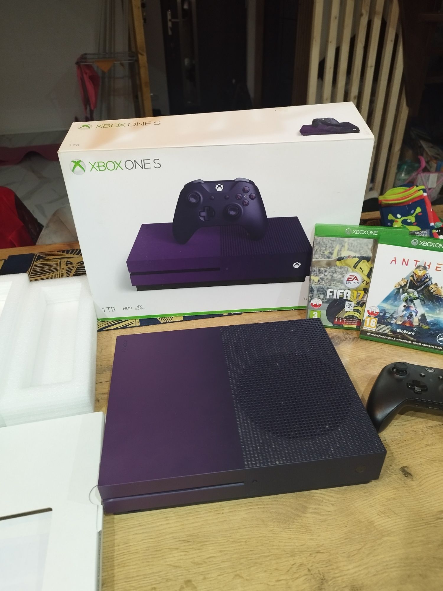 Xbox one S Limitowana edycja Fortnite kolekcjonerskie Kartonik Pad Gry