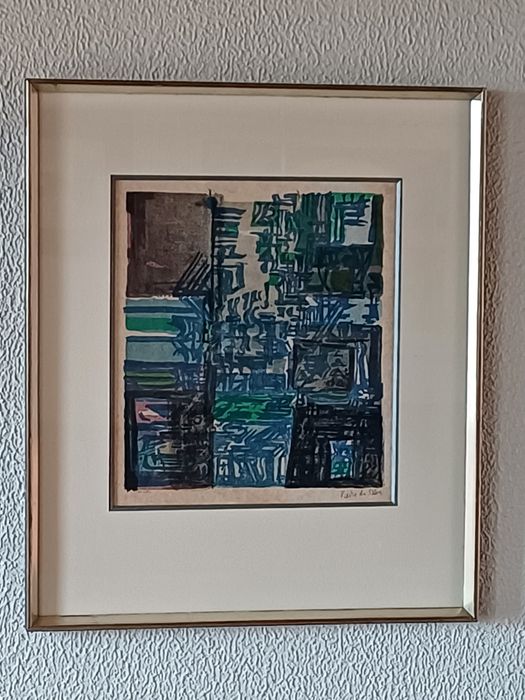 VIEIRA DA SILVA  Litografia numerada e assinada à mão