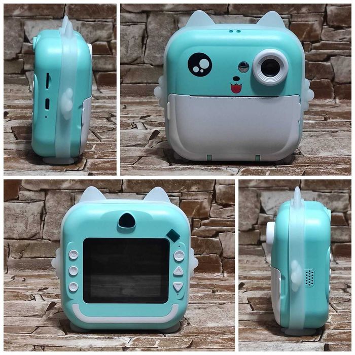 Дитячий фотоапарат Q5 / Миттєвий друк + принтер / Карта пам'яті 32Гб
