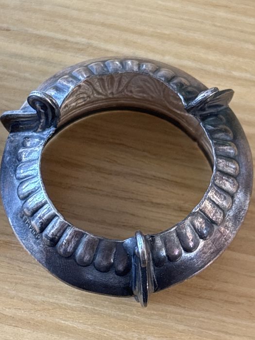 Stara posrebrzana ZSRR JUMMET solniczka z łżeczką - dwie sztuki!