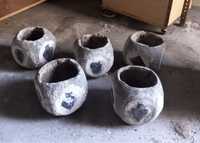 vasos robustos de cimento